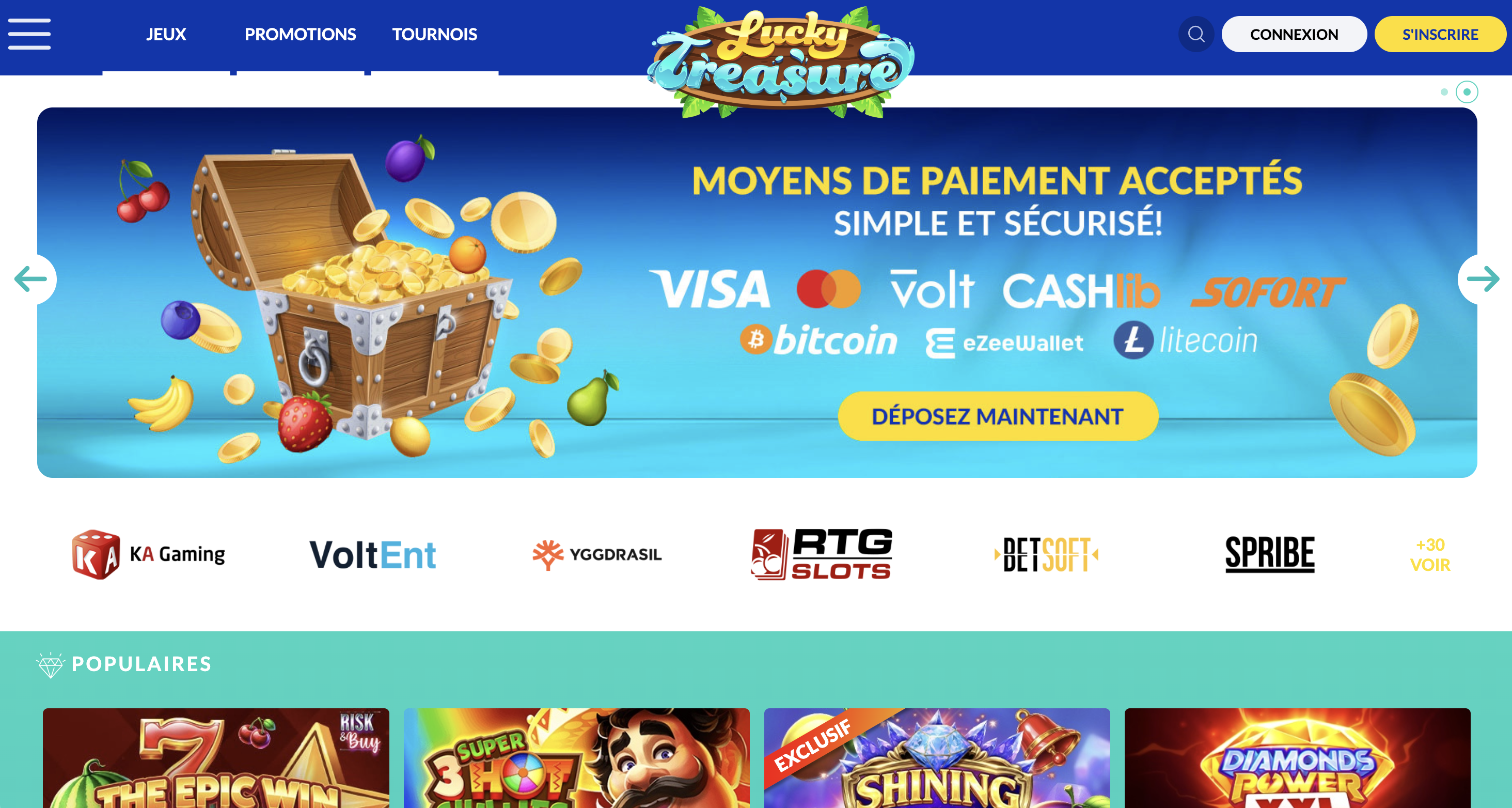 lucky treasure code bonus casino sans depot